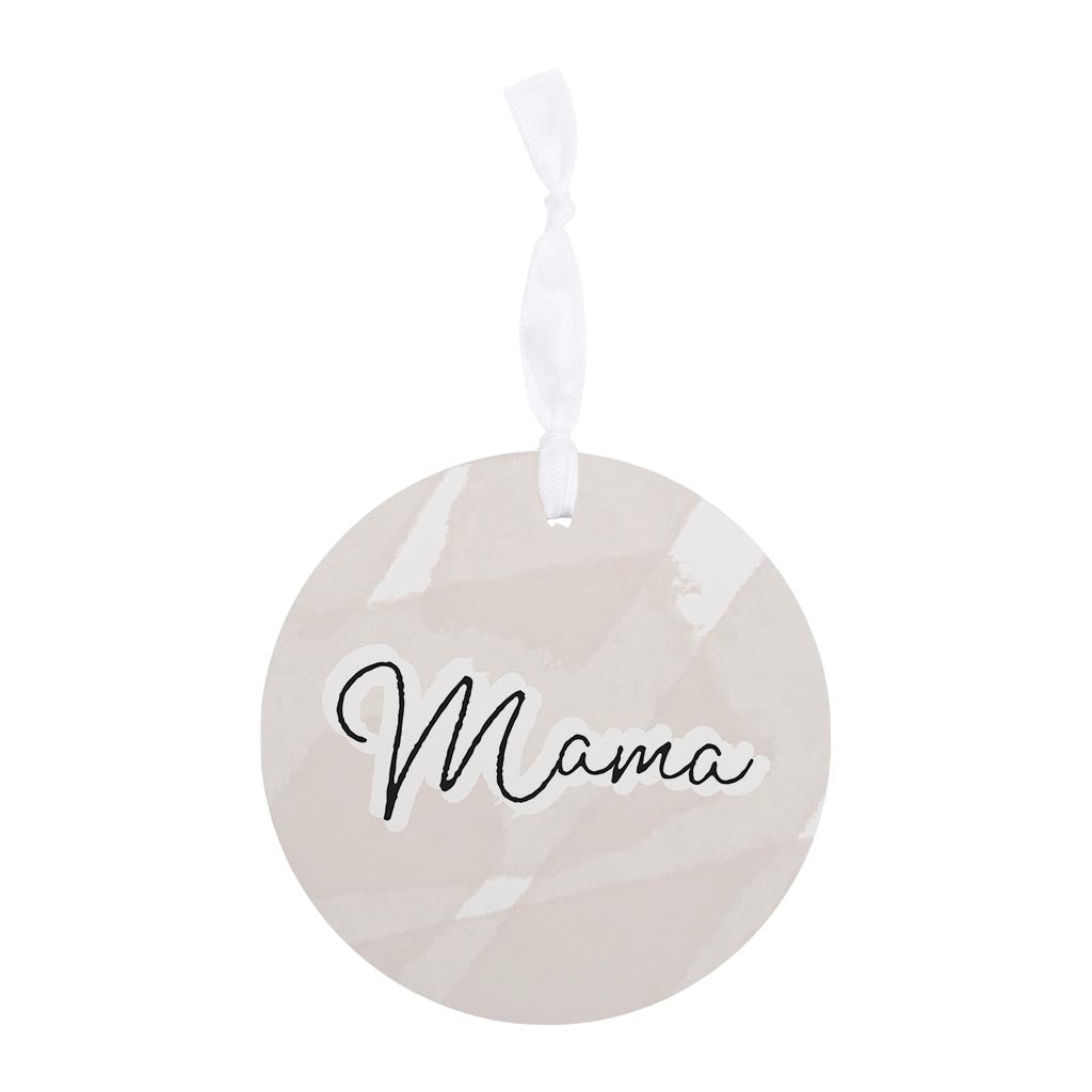 Modern Minimalist Mothers Day Mama | Wood Ornament | Eaches | Min 6