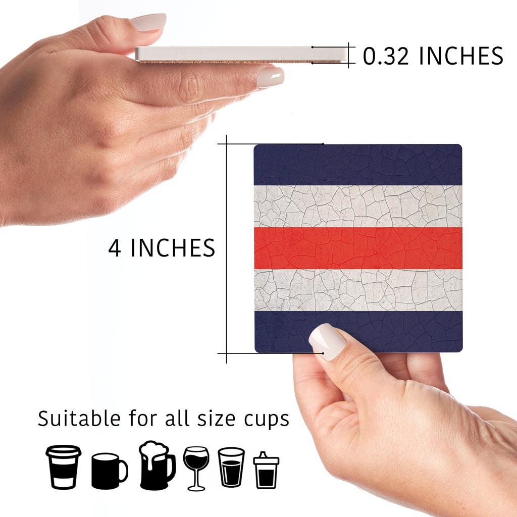 Nautical Flag Charlie | Absorbent Coasters | Set of 4 | Min 2