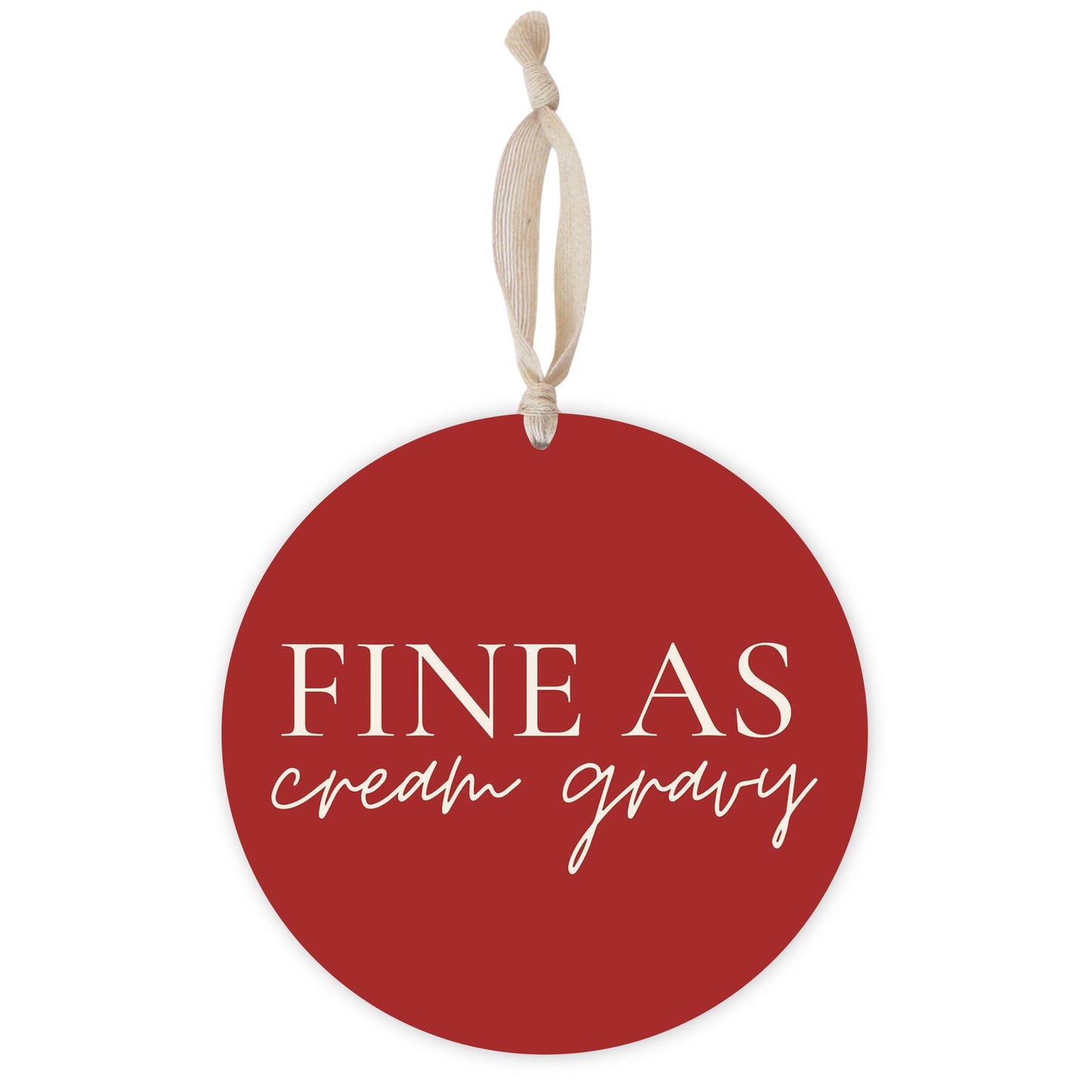 Modern Minimalist Texas Fine As Gravy | Wood Ornament | Eaches | Min 1