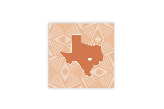 Modern Minimalist Texas Austin Heart | Wood Sign | Eaches | Min 2