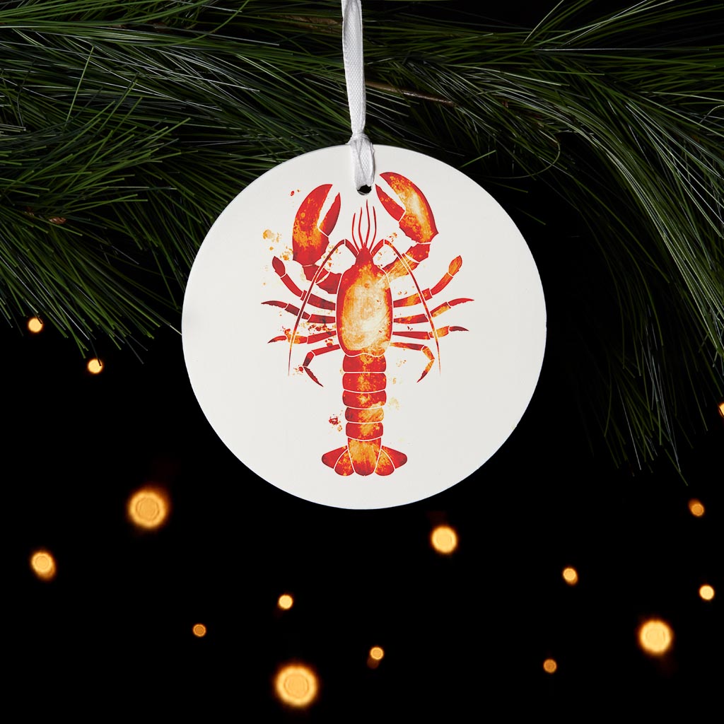 East Coast Water Color Lobster | Wood Ornament | Eaches | Min 6