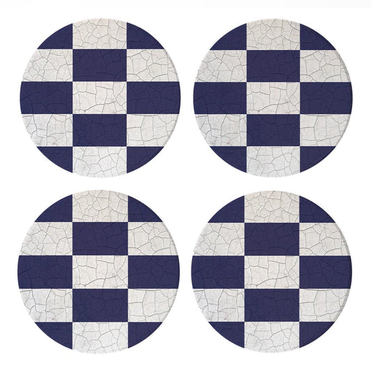 Nautical Flag November | Absorbent Coasters | Set of 4 | Min 2