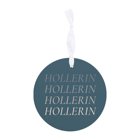 Modern Minimalist Arkansas Hollerin| Wood Ornament | Eaches | Min 6