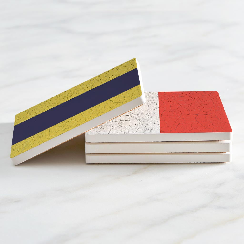 Nautical Flags | Absorbent Coasters | Set of 4 | Min 2