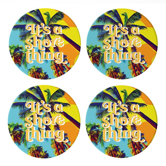 Its A Shore Thing | Absorbent Coasters | Set of 4 | Min 2