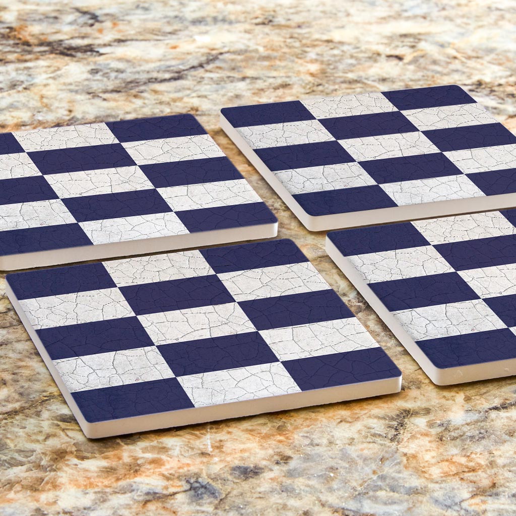 Nautical Flag November | Absorbent Coasters | Set of 4 | Min 2