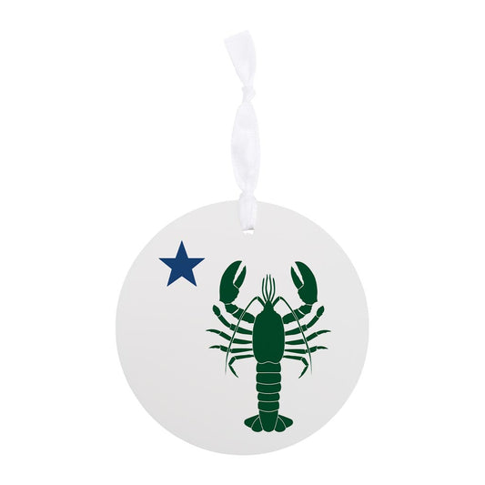 New England Star And Lobster | Wood Ornament | Eaches | Min 6