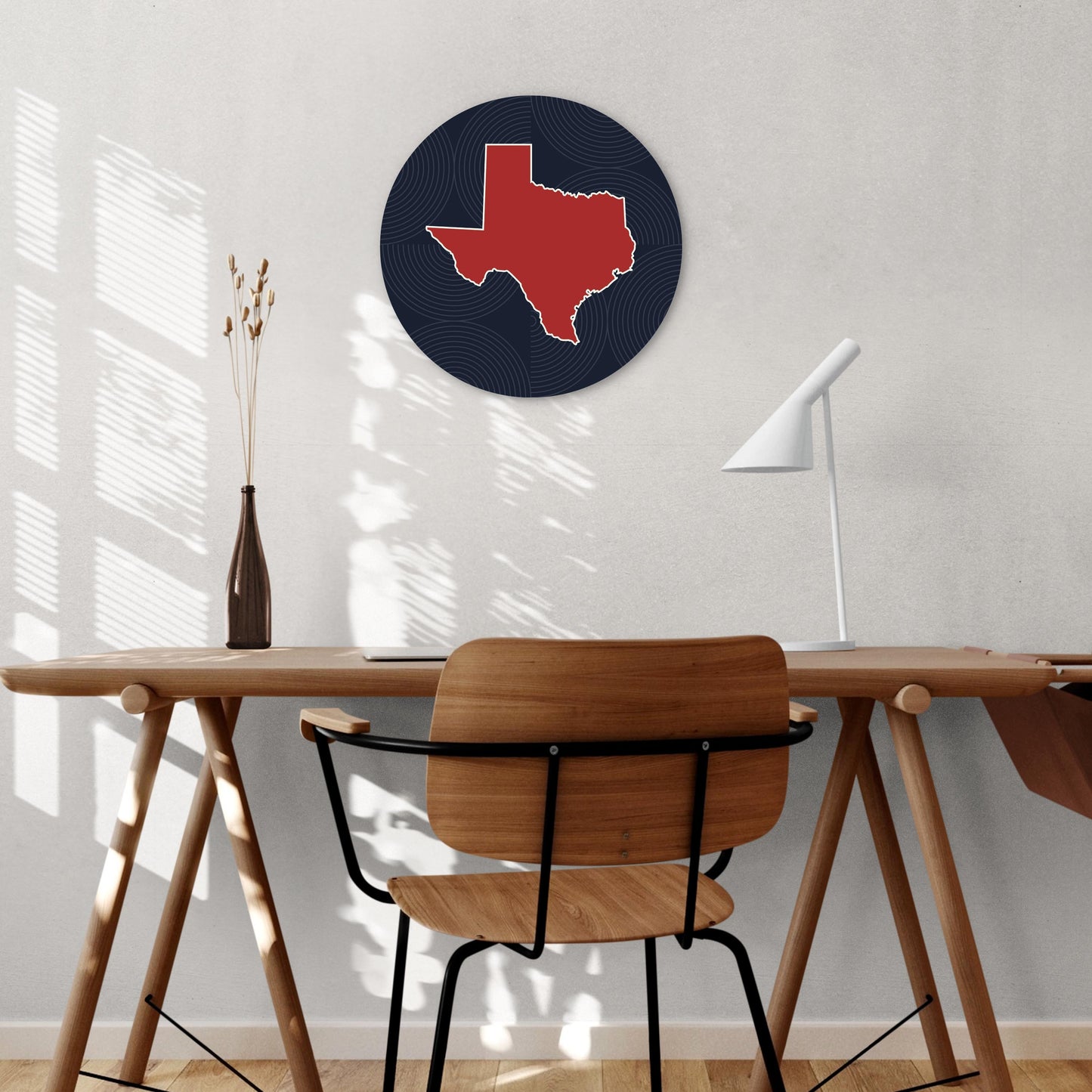 Modern Minimalist Texas Colors Shape | Wood Sign | Eaches | Min 1