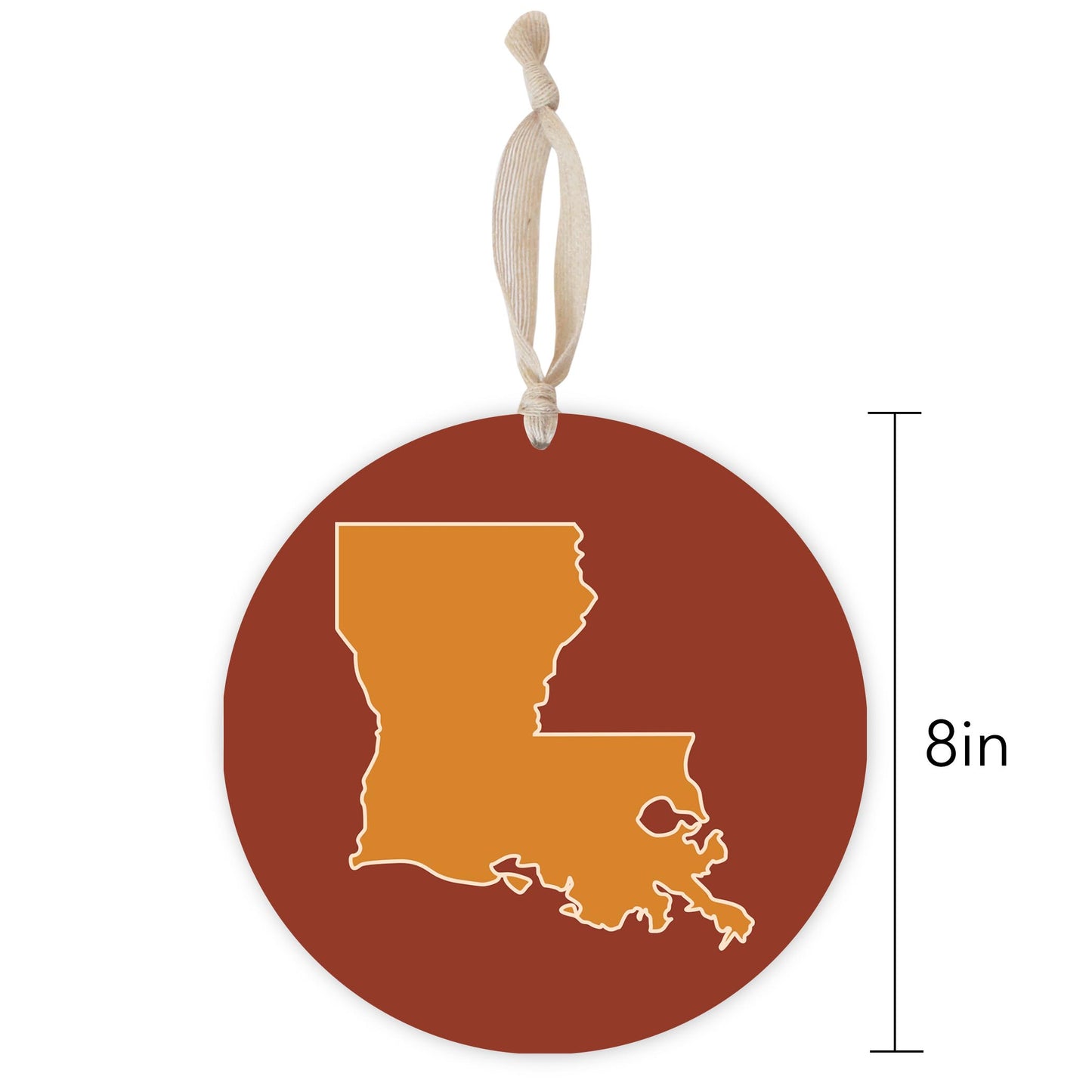 Louisiana Colorful State Shape | Wood Ornament | Eaches | Min 1