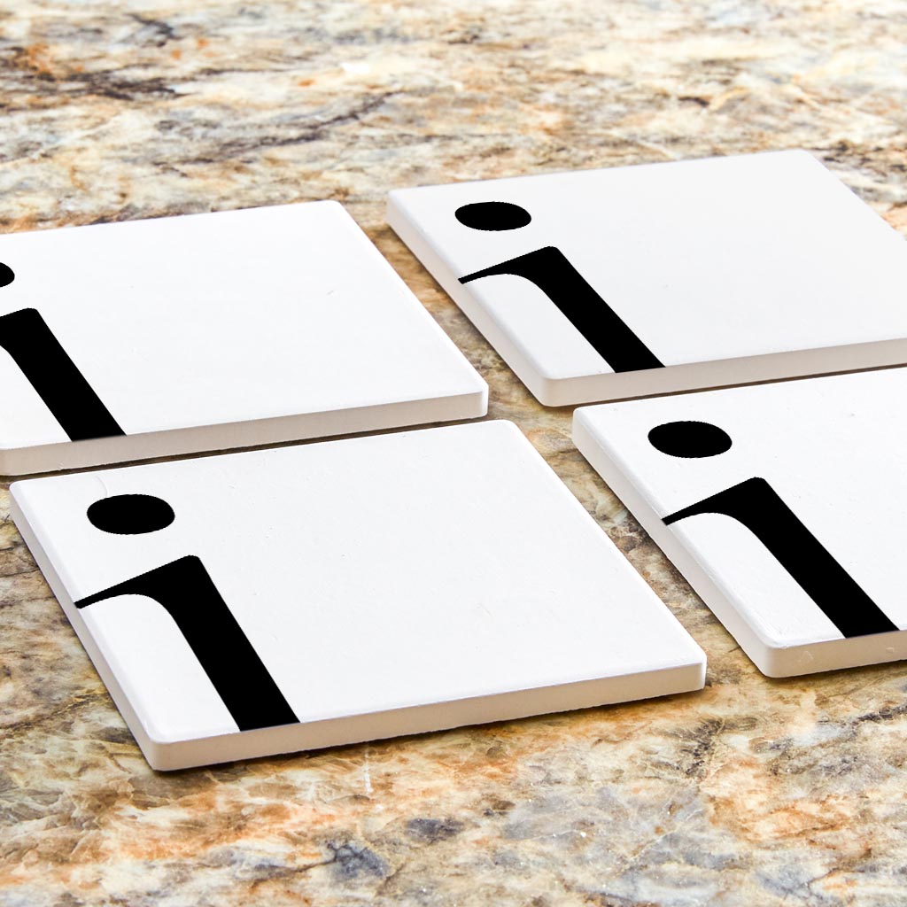 Minimal Monogram I | Absorbent Coasters | Set of 4 | Min 2