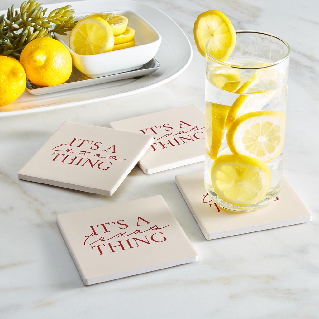 Modern Minimalist Texas It S A Texas Thing| Absorbent Coasters | Set of 4 | Min 2