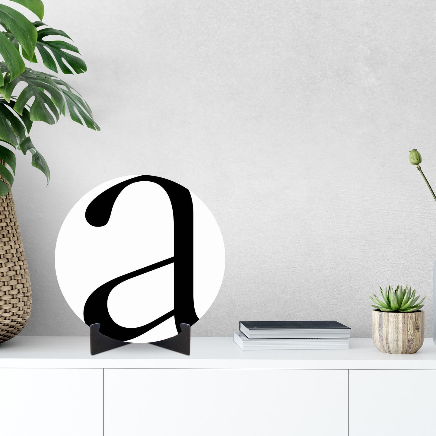 Minimalist Monogram A | Wood Sign | Eaches | Min 1