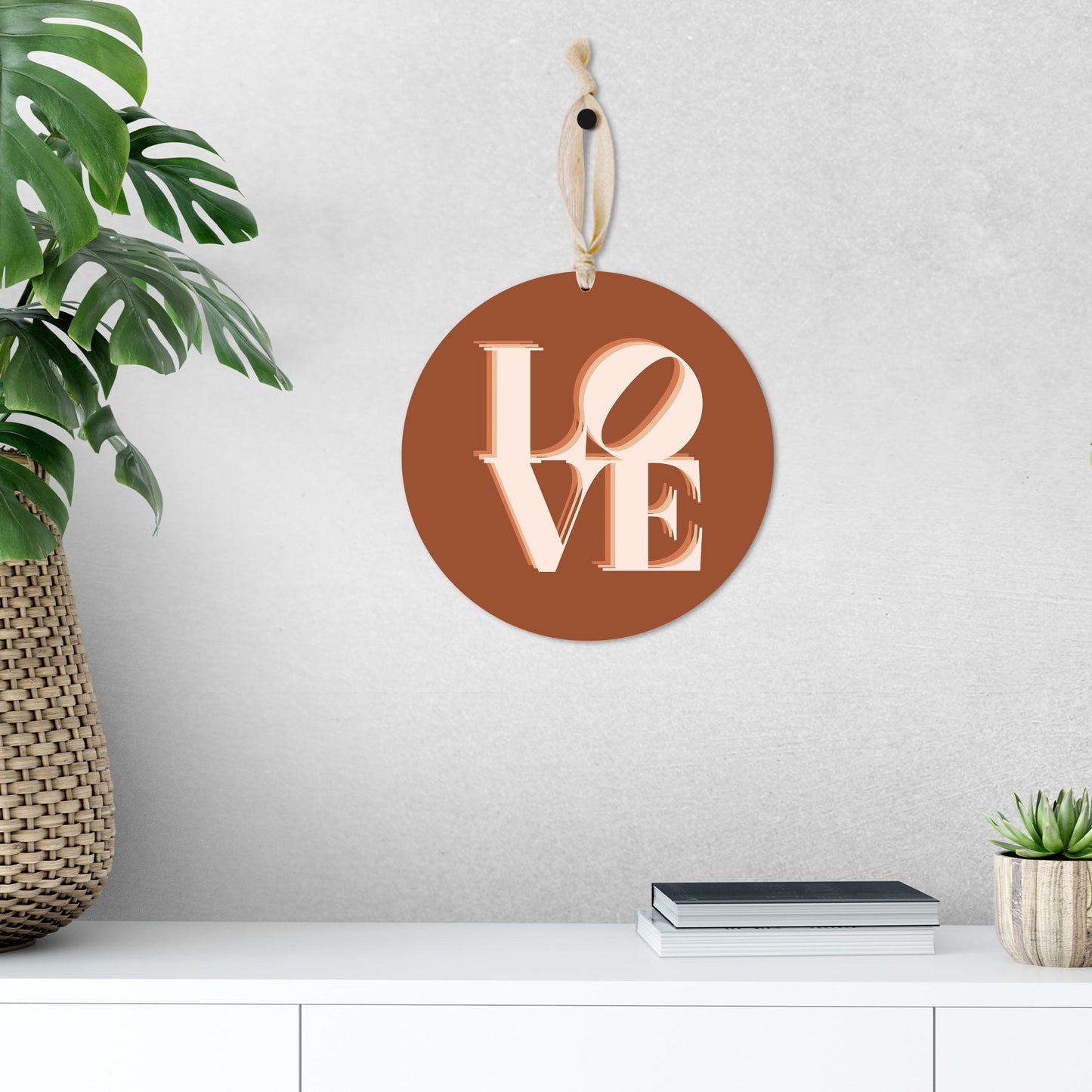 Modern Minimalist Pennsylvania Love Dark | Wood Ornament | Eaches | Min 1