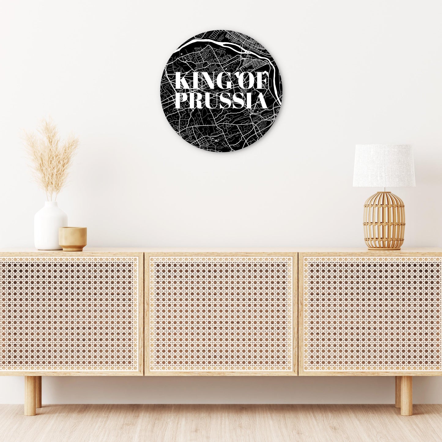 Minimalistic B&W Pennsylvania King Of Prussia Map | Wood Sign | Eaches | Min 1