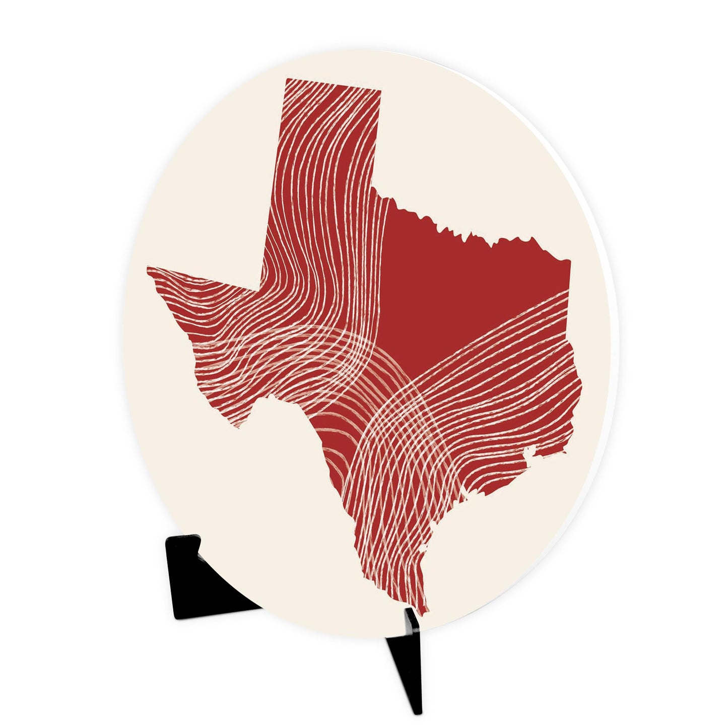 Modern Minimalist Texas Fluid Line State Shape | Wood Sign | Eaches | Min 1