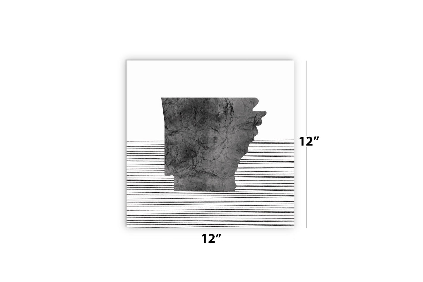 B&W Minimalist Arkansas Lines | Wood Sign | Eaches | Min 2