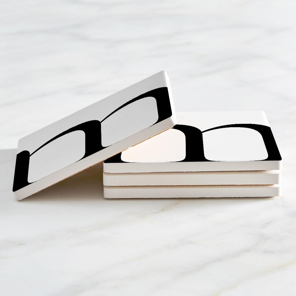 Minimal Monogram M | Absorbent Coasters | Set of 4 | Min 2