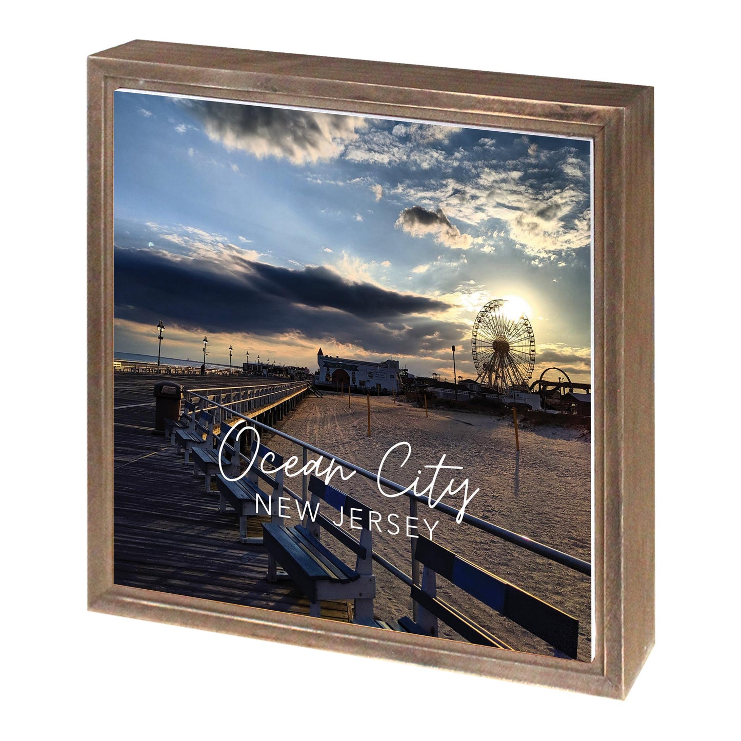 OCNJ Photo With Text | Wood Sign | Eaches | Min 1