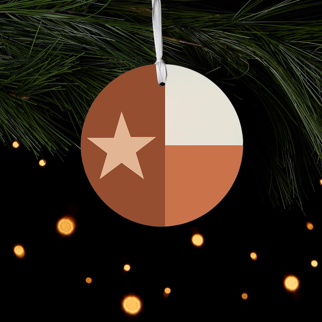 Modern Minimalist Texas State Flag| Wood Ornament | Eaches | Min 6