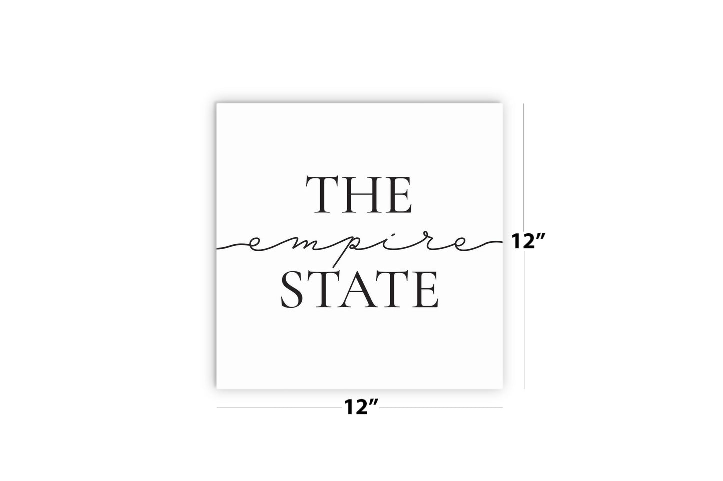 Minimalistic B&W New York Quip The Empire State | Wood Sign | Eaches | Min 2