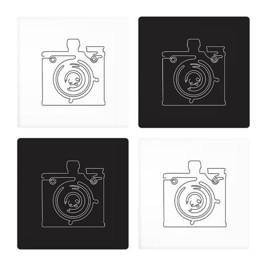 Vintage Camera Line Drawings| Absorbent Coasters | Set of 4 | Min 2