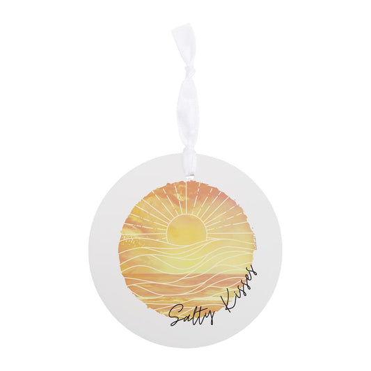 Salty Kisses Orange Art | Wood Ornament | Eaches | Min 6