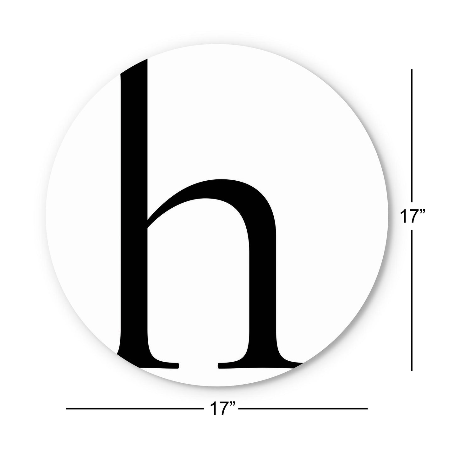 Minimalist Monogram H| Wood Sign | Eaches | Min 1