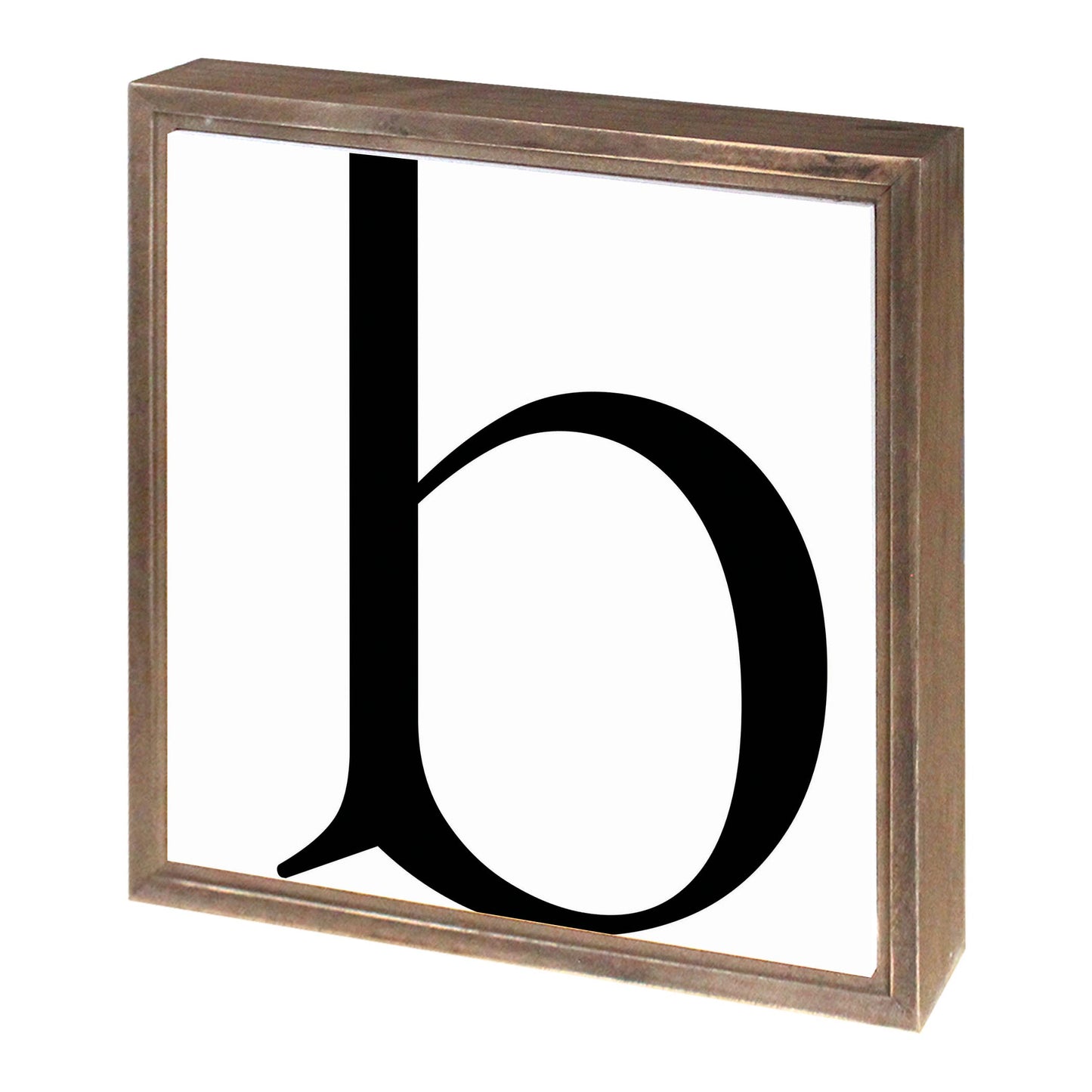 Minimalist Monogram B | Wood Sign | Eaches | Min 1