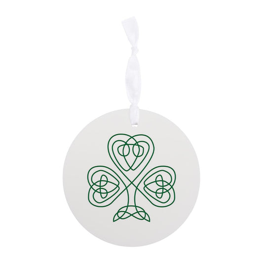 White Green Shamrock| Wood Ornament | Eaches | Min 6