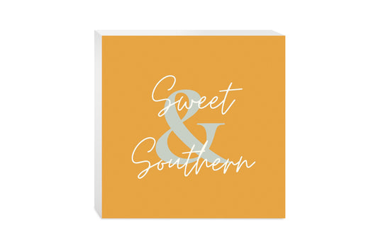 Modern Minimalist Oklahoma Sweet Southern | Wood Block | Eaches | Min 2