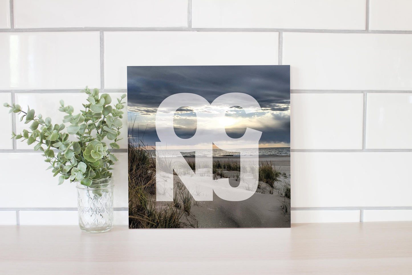 OCNJ Photo With Text | Wood Sign | Eaches | Min 2