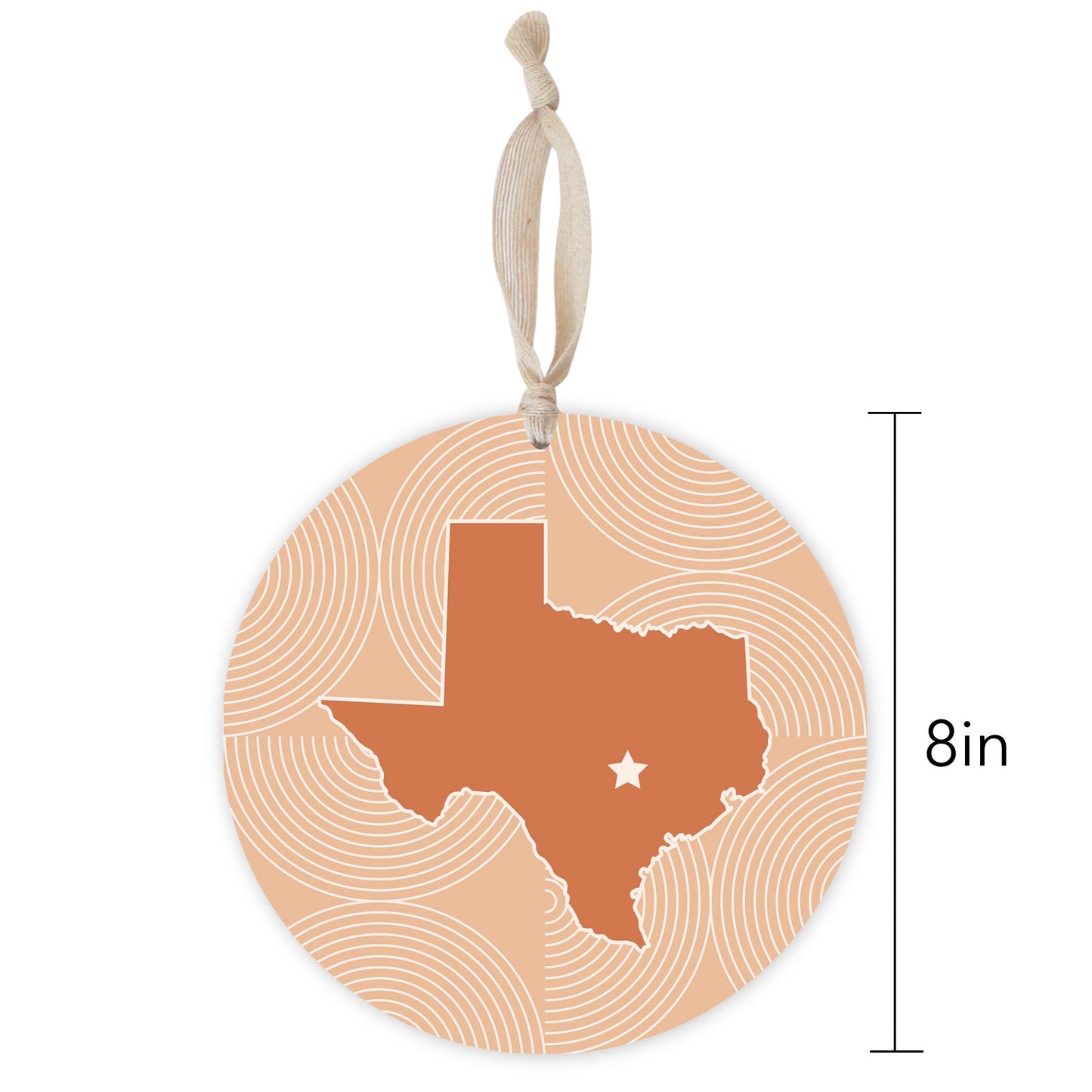 Modern Minimalist Texas Austin Star | Wood Ornament | Eaches | Min 1