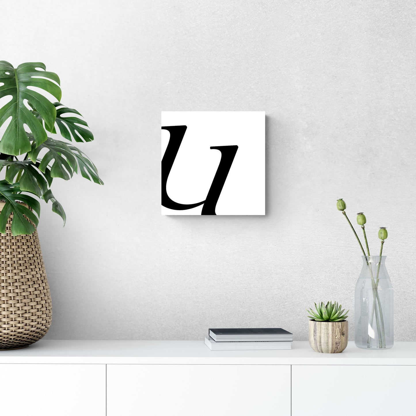 Minimal Monogram U | Wood Sign | Eaches | Min 2