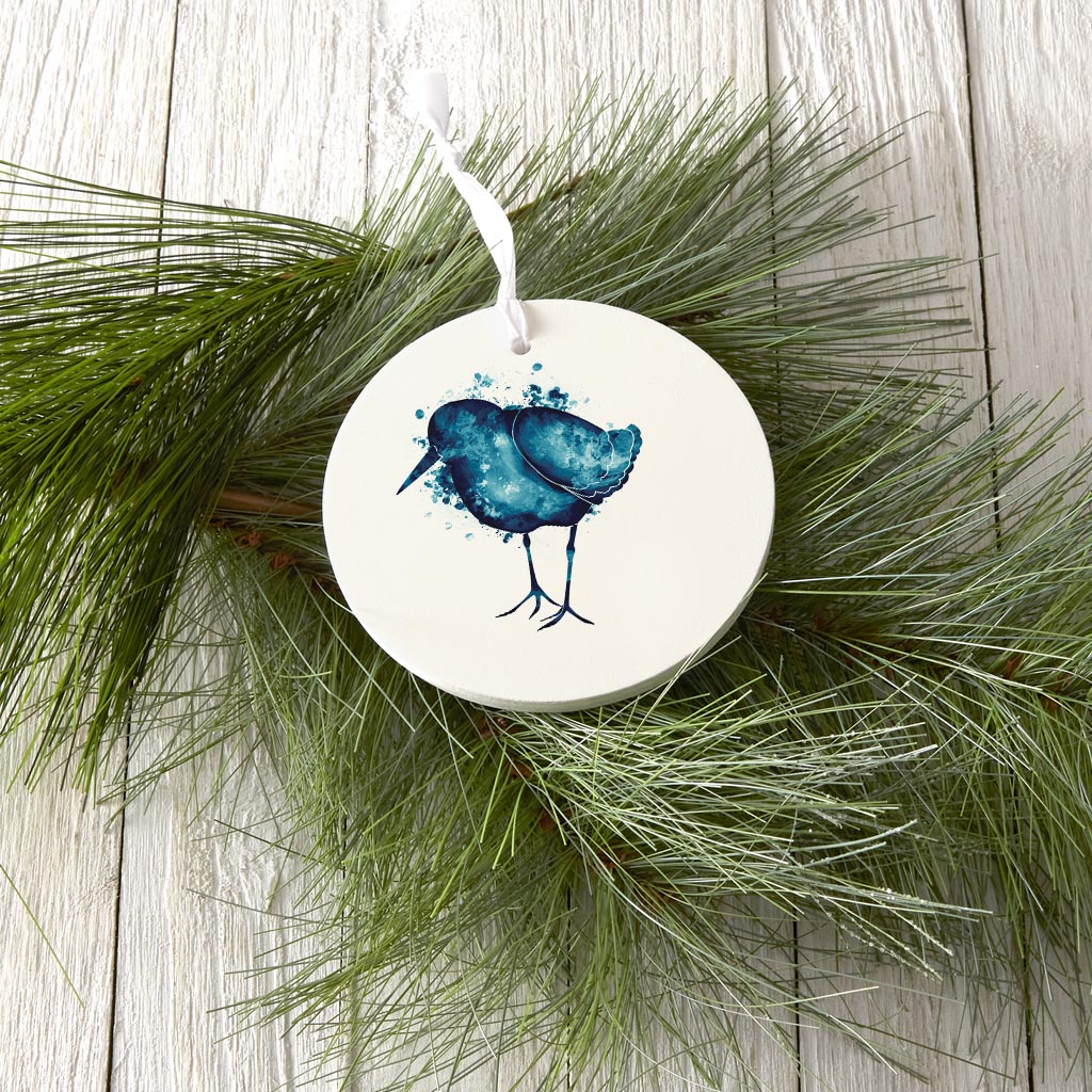 East Coast Water Color Sand Piper | Wood Ornament | Eaches | Min 6