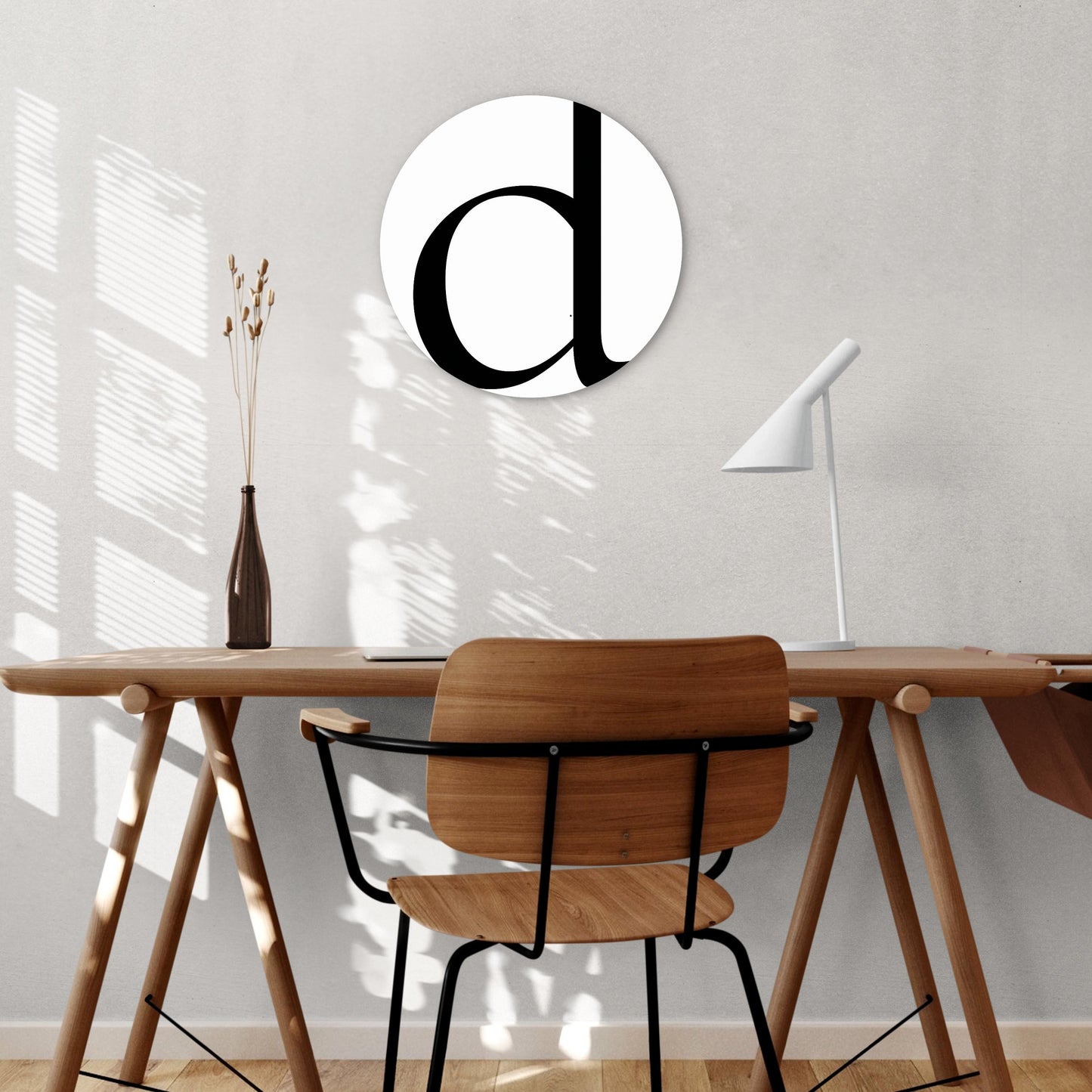 Minimalist Monogram D | Wood Sign | Eaches | Min 1