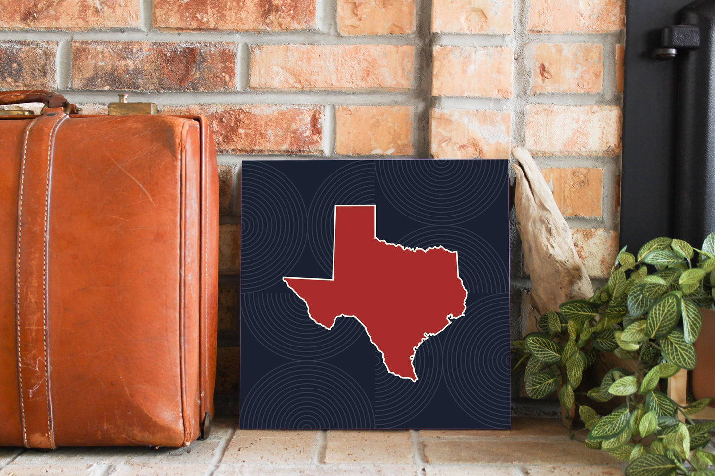 Modern Minimalist Texas Colors Shape | Wood Sign | Eaches | Min 2