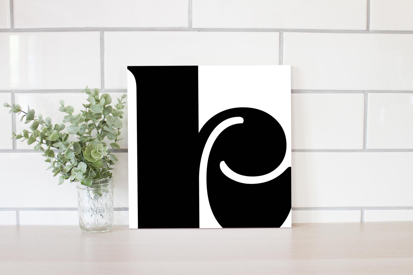 Fun Chunky Monogram K | Wood Sign | Eaches | Min 2