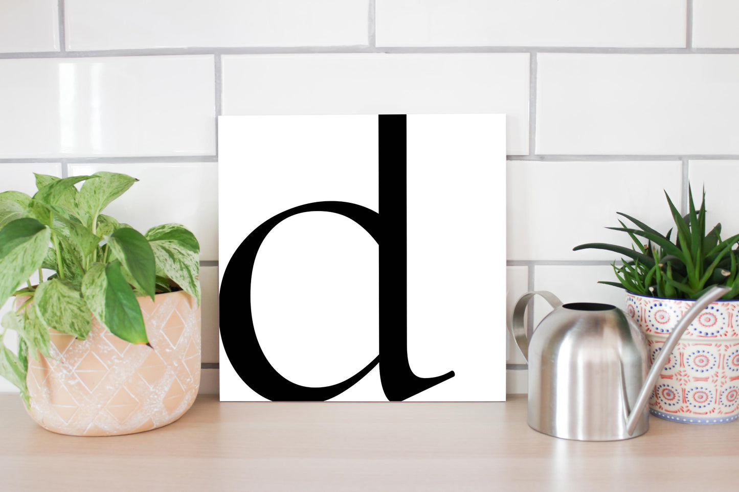 Minimal Monogram D | Wood Sign | Eaches | Min 2