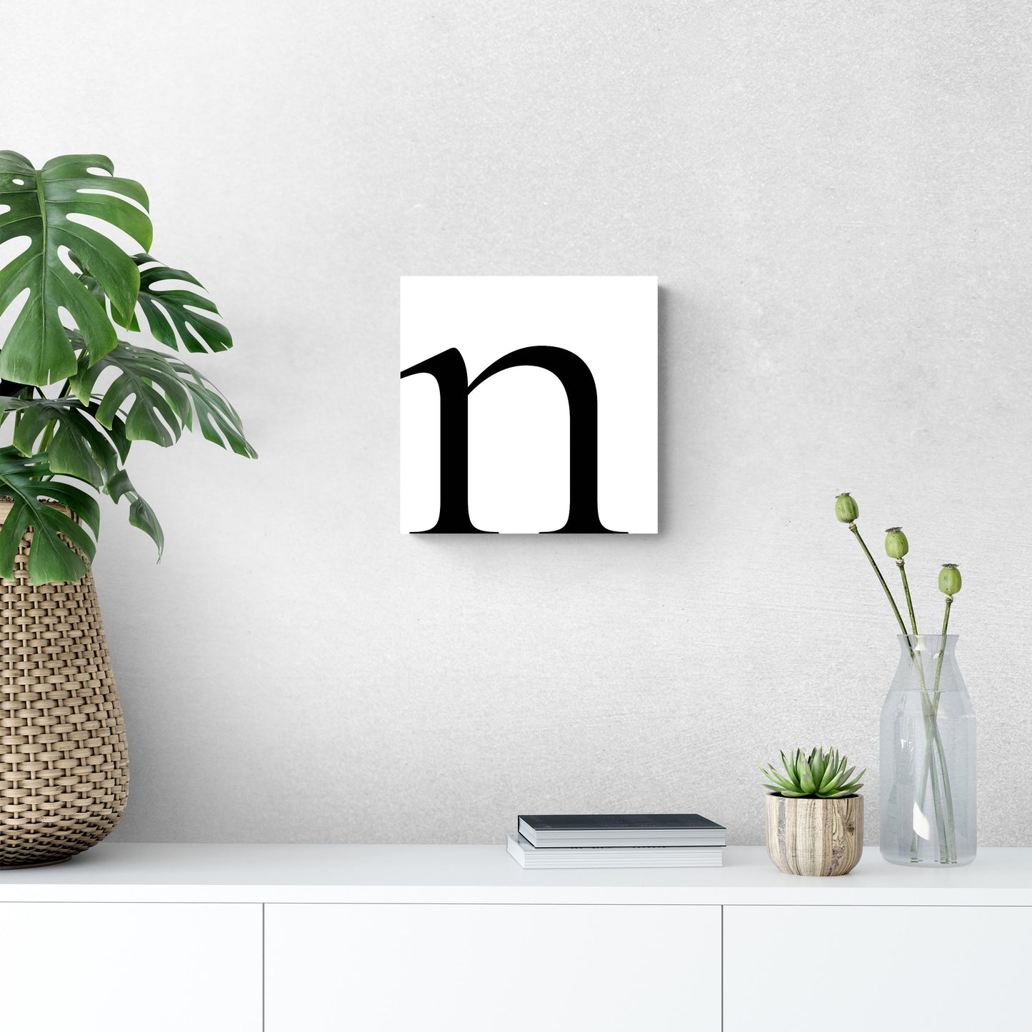 Minimal Monogram N | Wood Sign | Eaches | Min 2