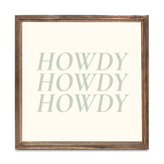 Modern Minimalist Oklahoma Howdy | Wood Sign | Eaches | Min 1