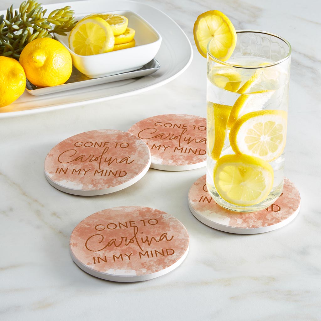 Gone To Carolina Water Color | Absorbent Coasters | Set of 4 | Min 2