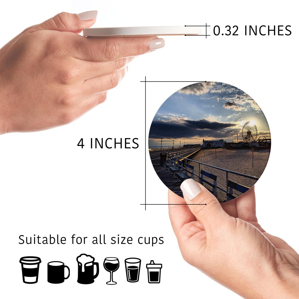 OCNJ Photo | Absorbent Coasters | Set of 4 | Min 2