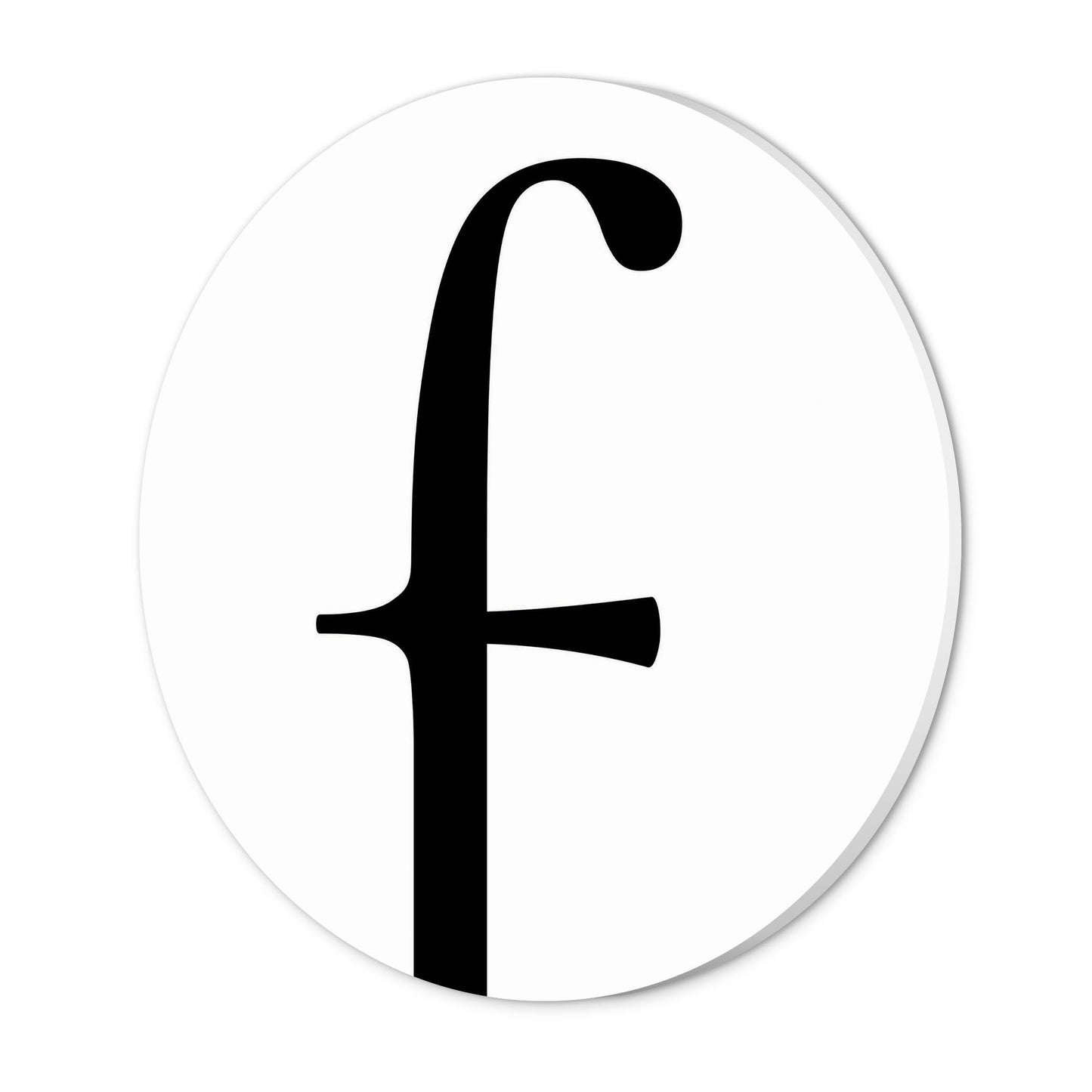 Minimalist Monogram F| Wood Sign | Eaches | Min 1