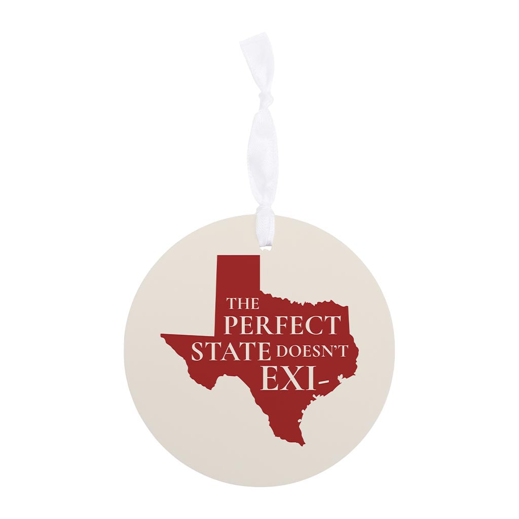 Modern Minimalist Texas Colors Perfect State | Wood Ornament | Eaches | Min 6