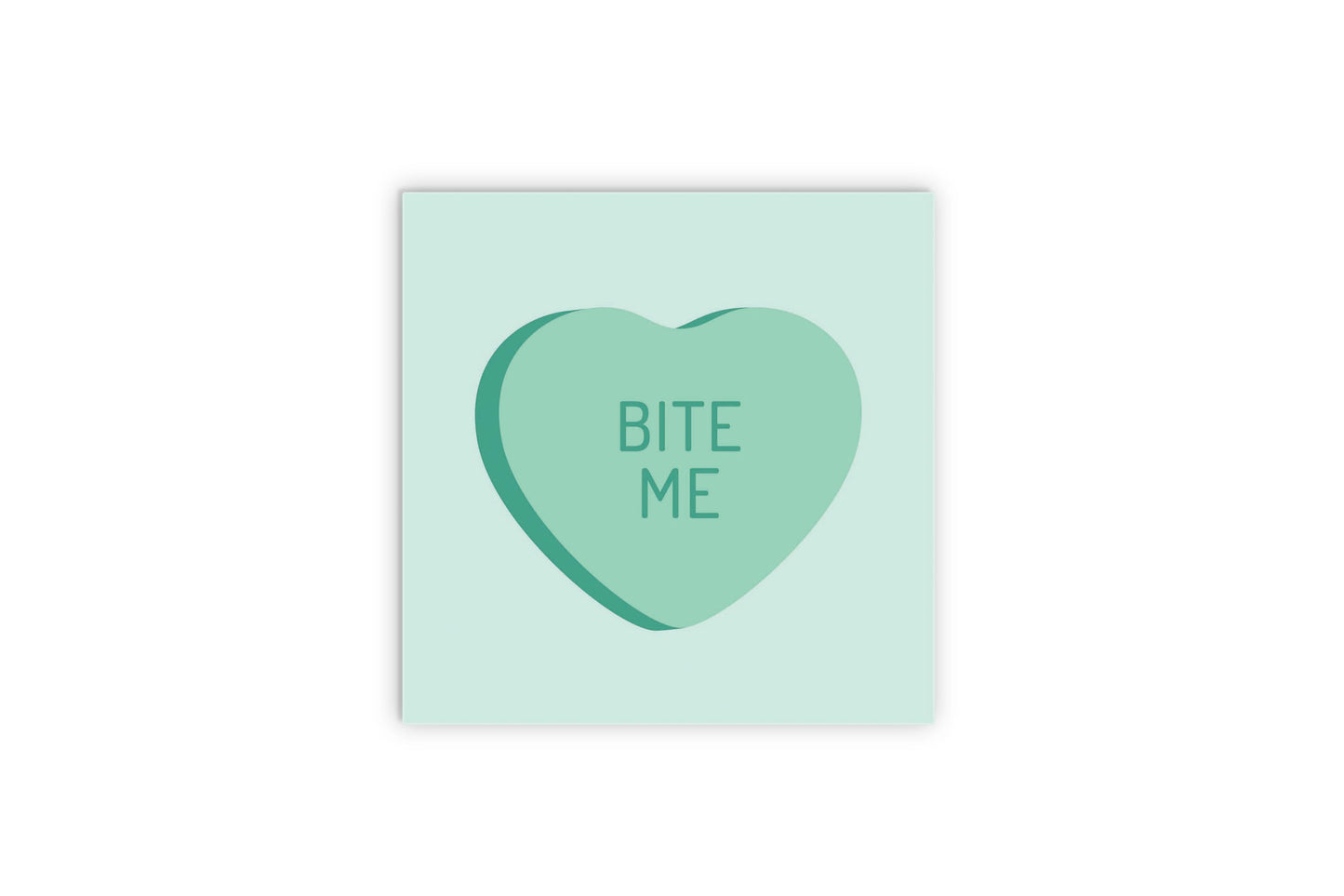 Funny Message Hearts Bite Me | Wood Sign | Eaches | Min 2