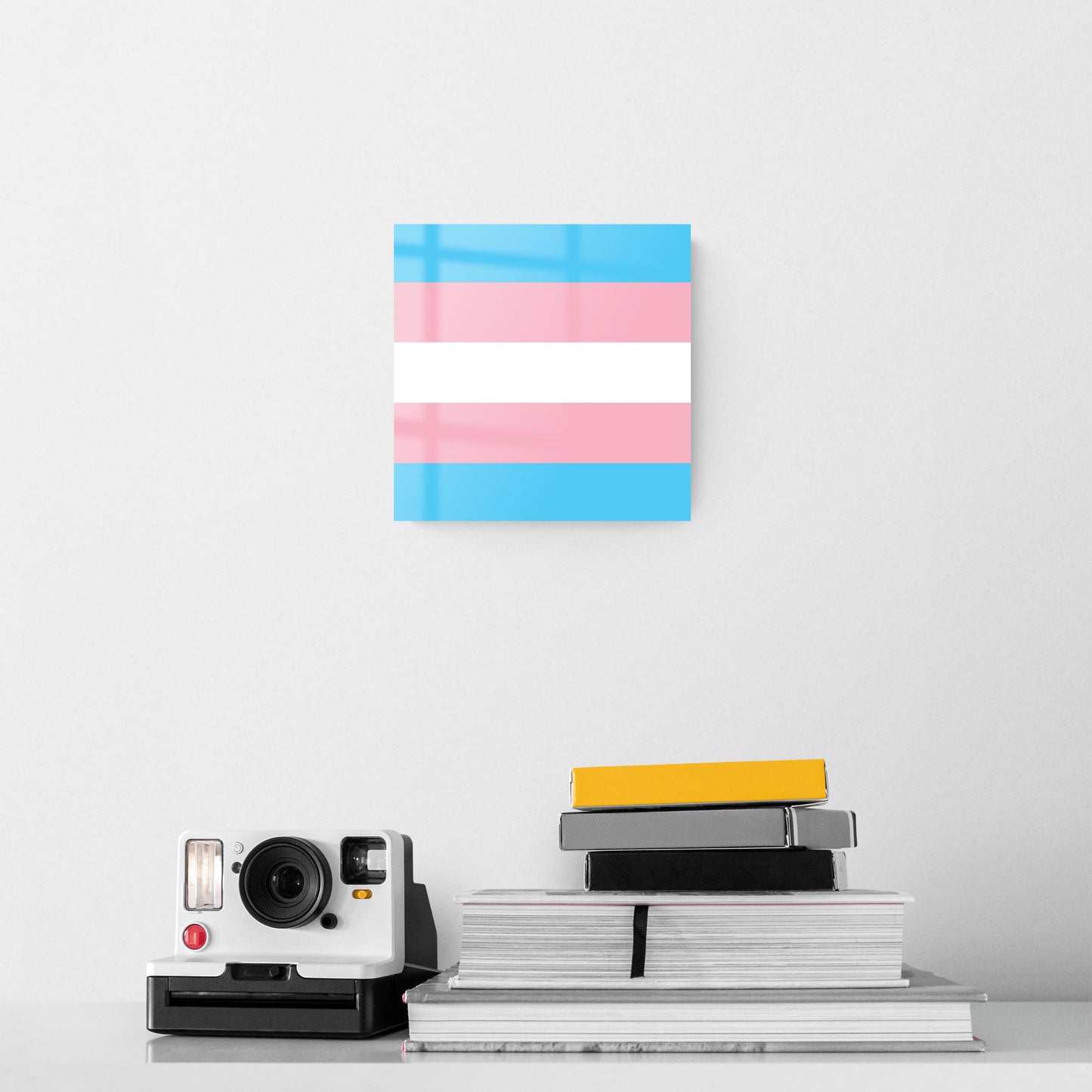 Transgender Pride Flag Colors | Hi-Def Glass Art | Eaches | Min 2