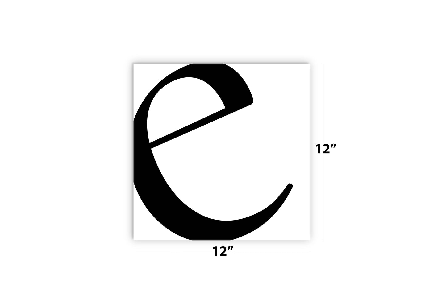 Minimal Monogram E | Wood Sign | Eaches | Min 2