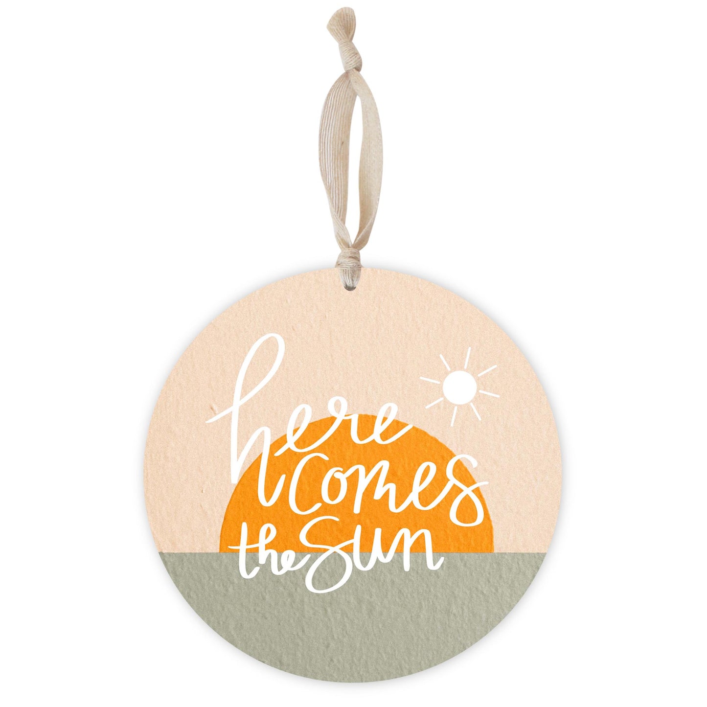 Here Comes The Sun Texture | Wood Ornament | Eaches | Min 1