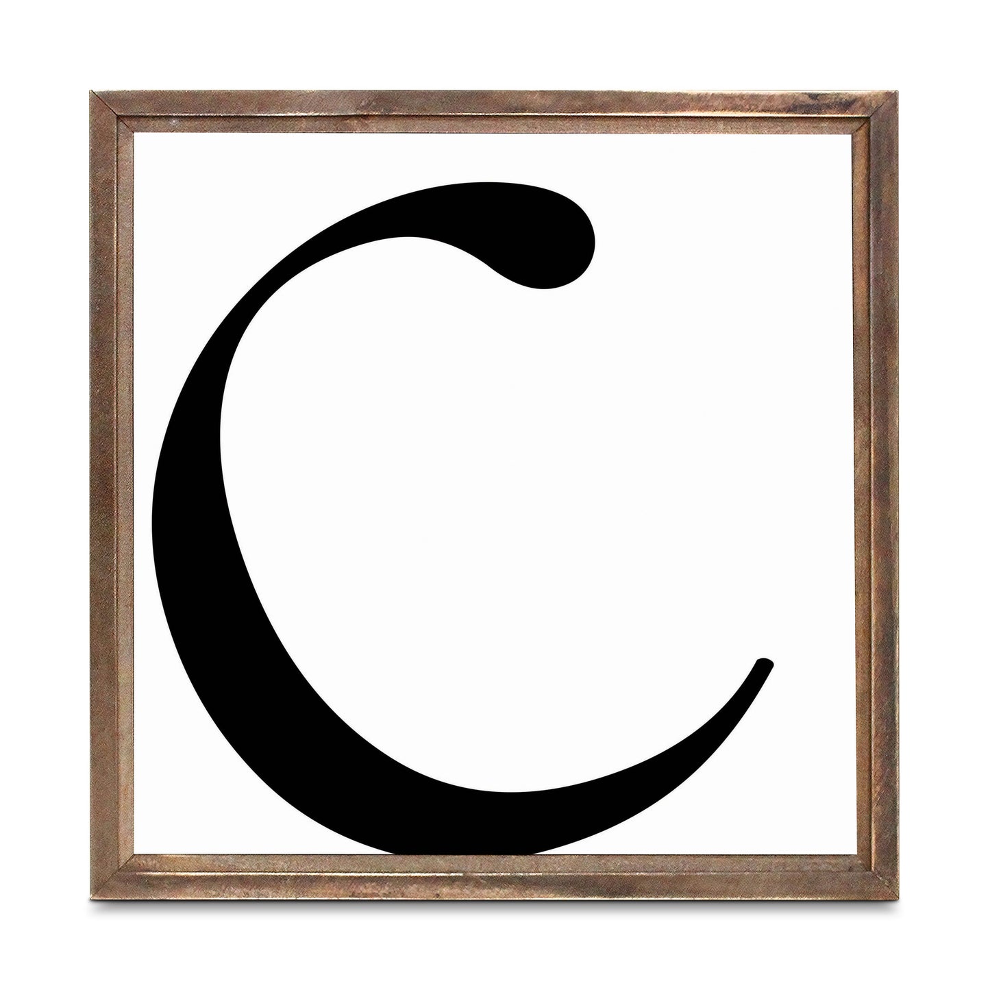 Minimalist Monogram C | Wood Sign | Eaches | Min 1