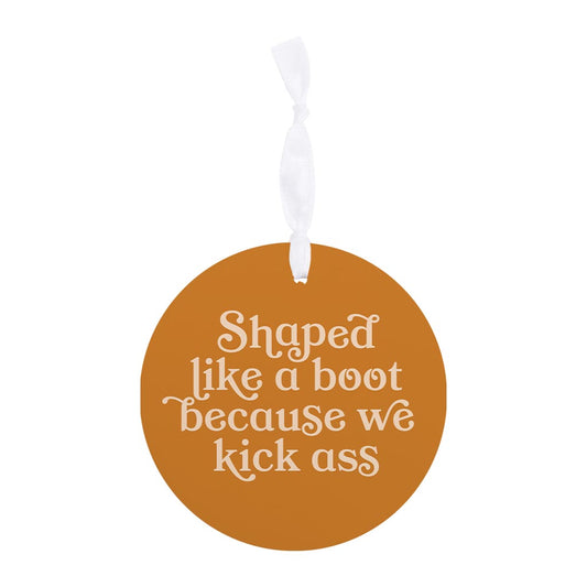 Modern Minimalist Louisiana Funny Boot Saying| Wood Ornament | Eaches | Min 6